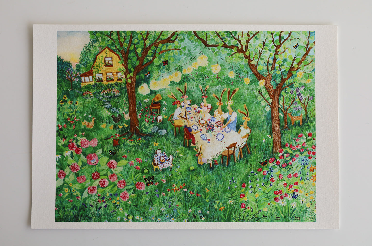 Keskikesän puutarhajuhlat card