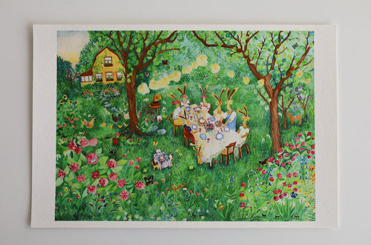 Keskikesän puutarhajuhlat card