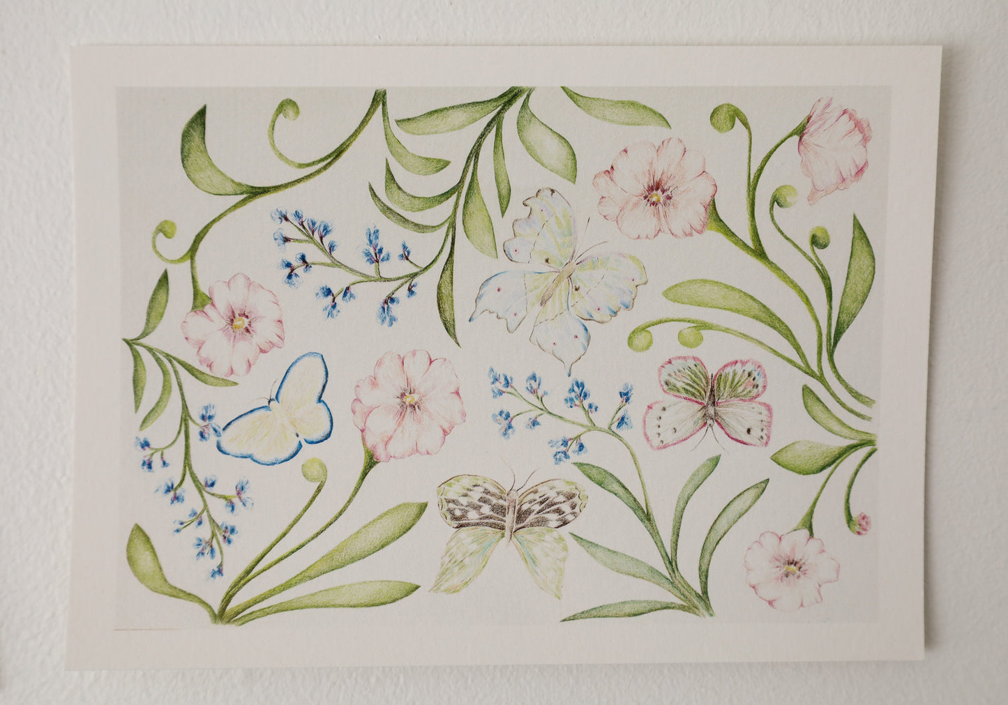 Kesäniityn kukkia card