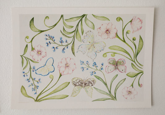 Kesäniityn kukkia card