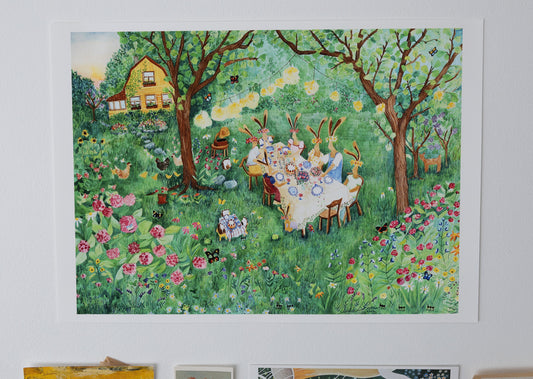 Keskikesän puutarhajuhlat print