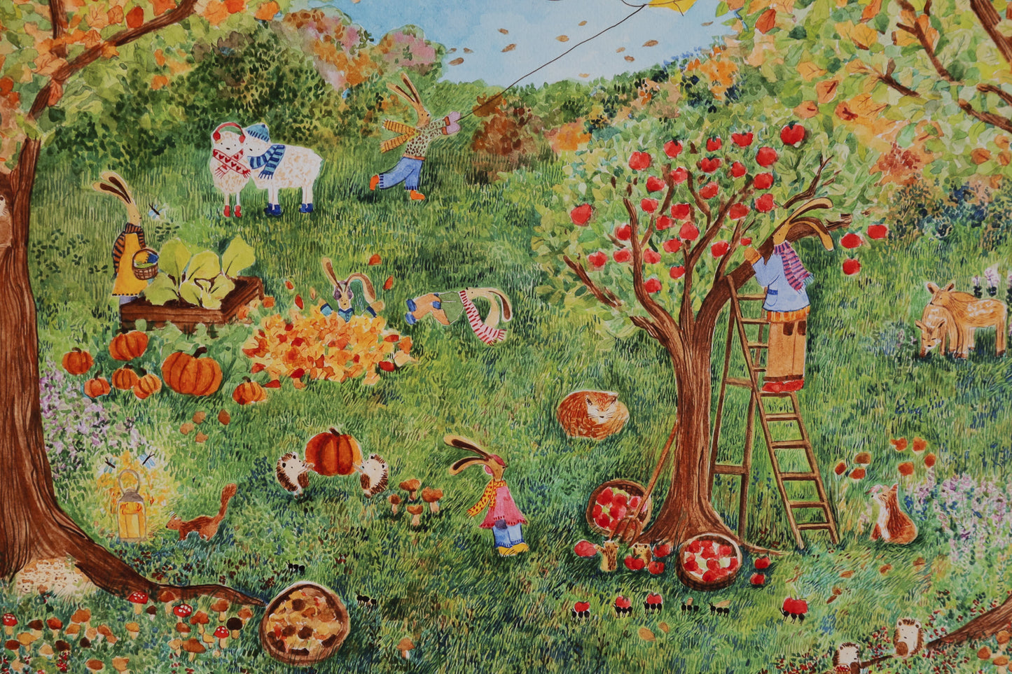 Pupujen syyspäivä print