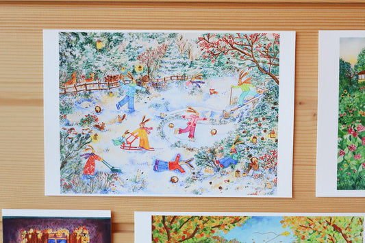 Pupujen talvipäivä card