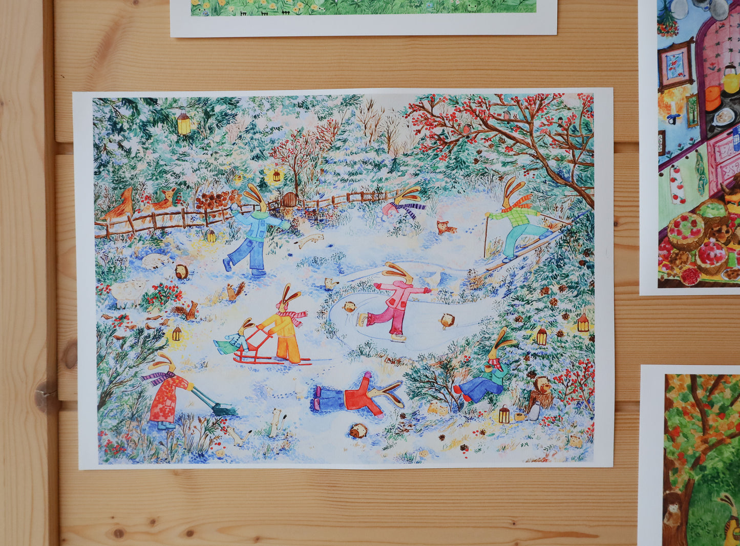 Pupujen talvipäivä print