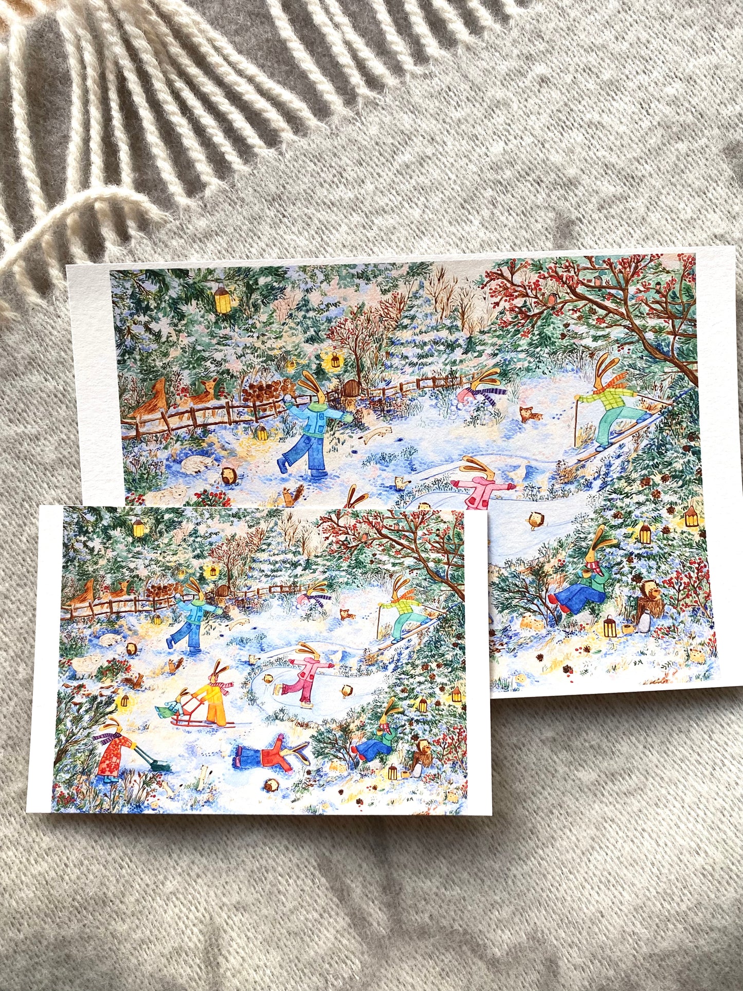 Pupujen talvipäivä card