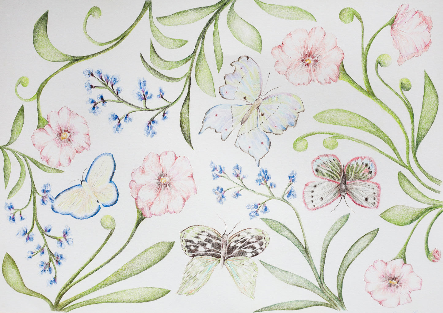 Kesäniityn kukkia print